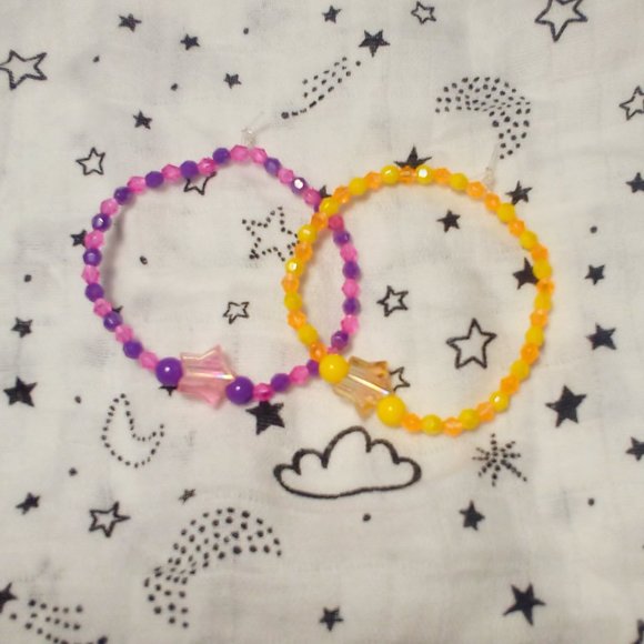 Jewelry - Handmade Bracelets with little beads and a star.